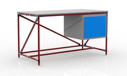 Workshop table with container width 1500 mm, 240405311