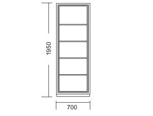 Cabinet with increased fire resistance B2035 - 2