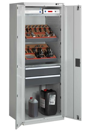 Cabinet for NC tools with swing doors - 1