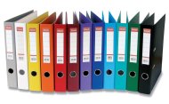 Esselte all-plastic lever binders 50 mm - color orange