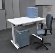 Office table with container and chair EO20_HDT_Matrix