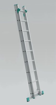 Two-part universal Eurostyle ladder with step adjustment 7711