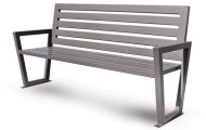 All-metal modern Seo bench