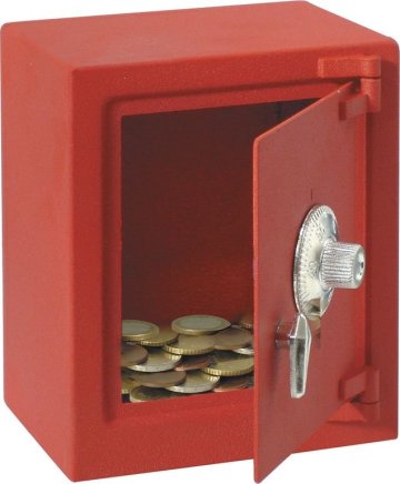 Cash box HUCHAS red