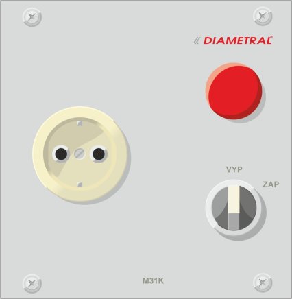 Module 1x socket "SCHUKO"