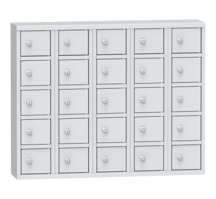 Metal cabinet with 25 lockable boxes - 2