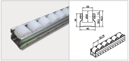 Roller track PL-401F