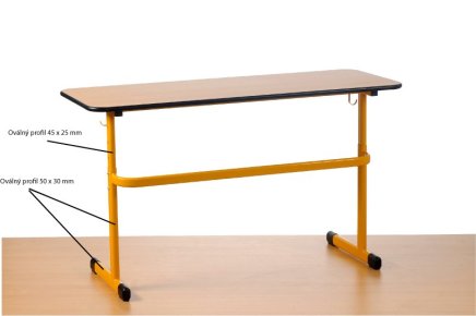 One-seater student table Junior I (2 models) - 2