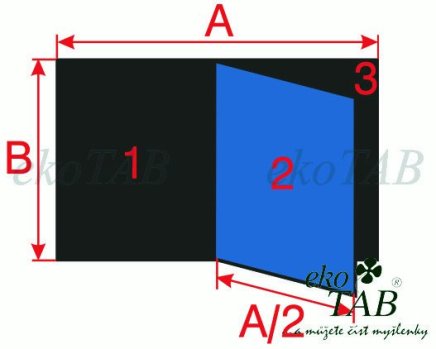 Two-part blackboard for marking with marker and chalk - PIVOT KB+KZ (4 models) - 4