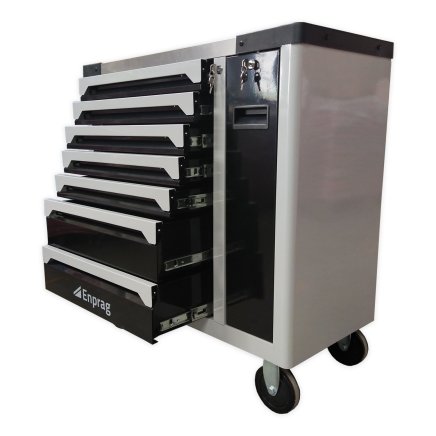 Workshop trolley for tools XT-007 + Tool set in foam insert - 1