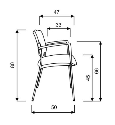 Square conference chair - 1