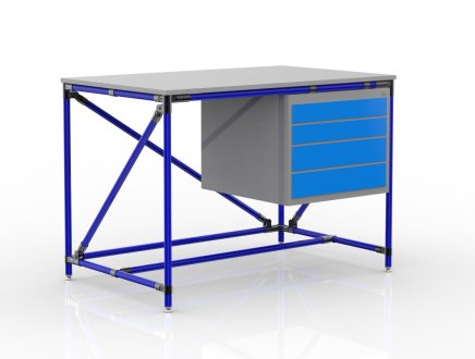 Workshop table with container with four drawers 24040533 (3 models)