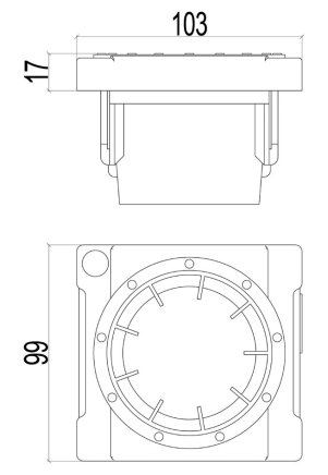 NC tool holder Cyl / VDI 50, size E3 - 1