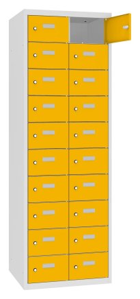 Personal lockers with 20 compartments MSus 3210 hl. 500 mm - 4