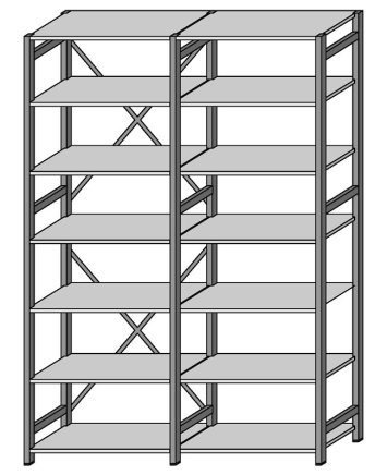 Extension rack CLIP galvanized type 14303 - 4