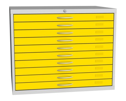 Drawing cabinet - for maps and drawings in A1 format, type VKS A1B - 6