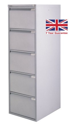 Five-drawer filing cabinet Bisley BS5E/A4+FLS - set with dividers - 2