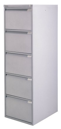 Five-drawer filing cabinet Bisley BS5E/A4+FLS - set with dividers - 1