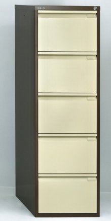 Five-drawer filing cabinet Bisley BS5E/A4+FLS - set with dividers - 5