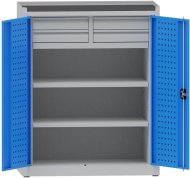 Workshop cabinet with divided drawers