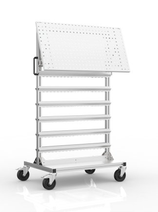 Double-sided cart for hanging KLT boxes 23090801