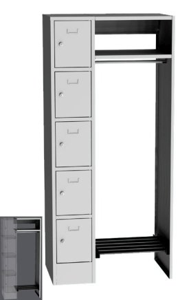 Dressing room set Kovos OTS 55S - 2