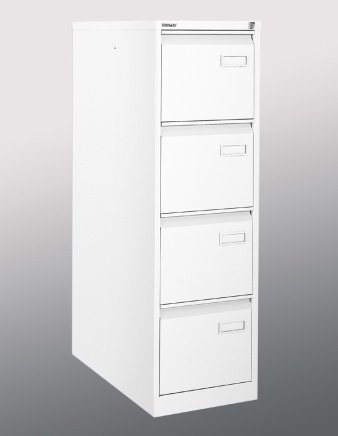 A4 filing cabinet - Bisley IPCCA14 four-drawer metal filing cabinet - 2