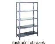 Full metal screwless shelf rack 2500 x 1000 x 600 mm