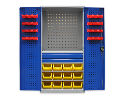 Workshop cabinet with drawers and plastic boxes JF-TC02_var_2