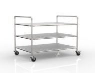 Antistatic shelf trolley with three shelves, 24040236