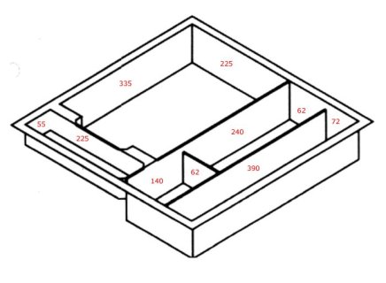 PIT 522 plastic drawer dividers - 2