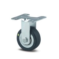 Electrically conductive fixed wheel with mounting plate (3 models)