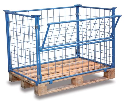 Pallet fence with folding wall pa-100.023