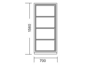 Cabinet with increased fire resistance B2034 - 2