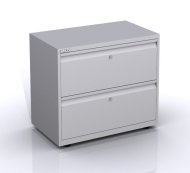 Metal filing cabinet with two drawers SYCI08/20/0/2