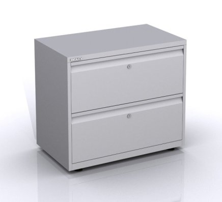 Metal filing cabinet with two drawers SYCI08/20/0/2