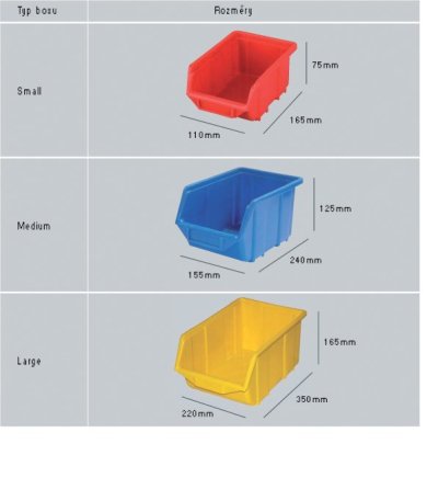 Plastic container Ecobox large - color blue - 1