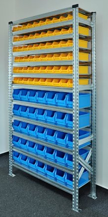 Rack with plastic boxes 877851009_VAR_2 - 2