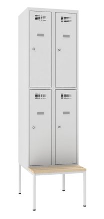 Sus 322 W divided wardrobe with bench P321 W