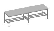 Changing room bench 21101904 - width 1500 mm