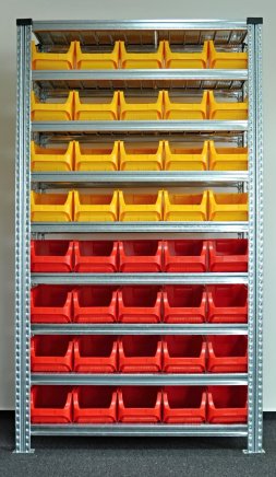 Rack with plastic boxes 877851017_VAR_4