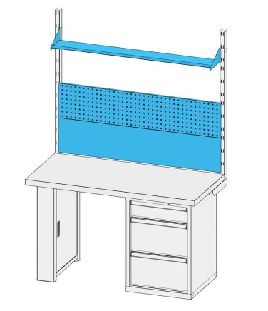 Suspended table panels perforated 8NPP - 3