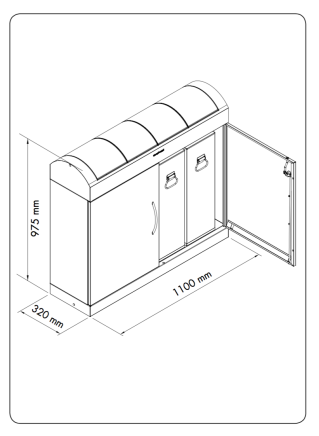 Waste bin for sorted waste TD 4 - 2