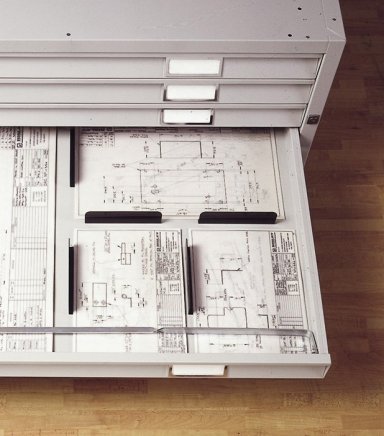 Internal division of drawers BISLEY A0 and A1 PDF