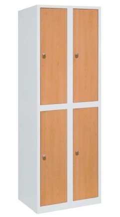 Divided wardrobe with laminate doors type A7232