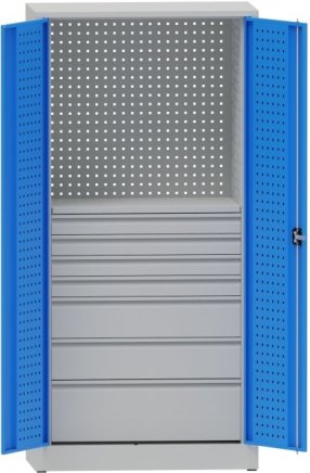 Workshop cabinet with drawers