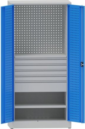 Workshop cabinet with drawers