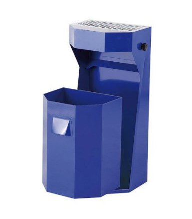 Outdoor trash can with ashtray 1024 - 2