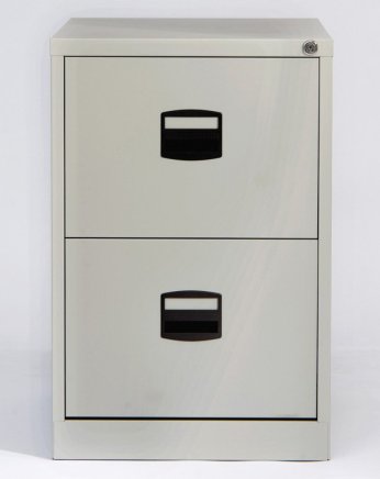 Two-drawer filing cabinet Bisley A4CC2H1A - set with dividers - 5