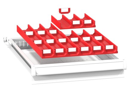 Plastic drawer dividers ZL 19 x 27D